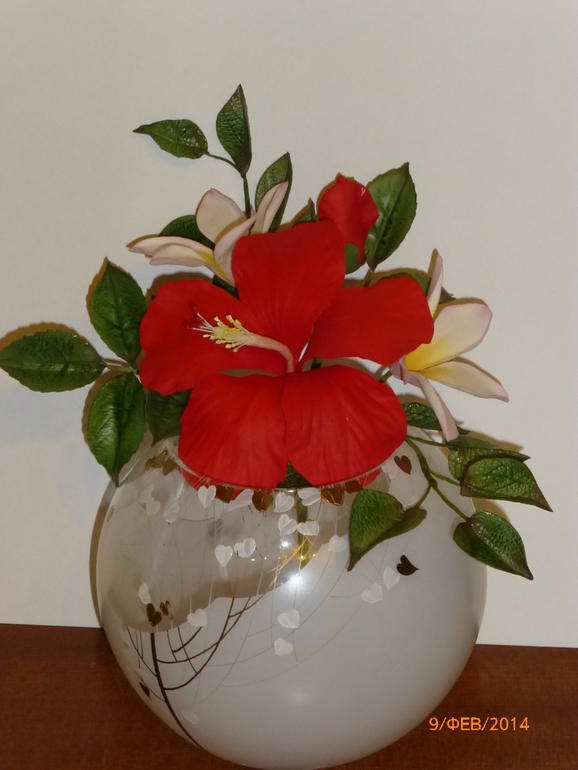 Цветочки с курсов!Жанночка спасибо!