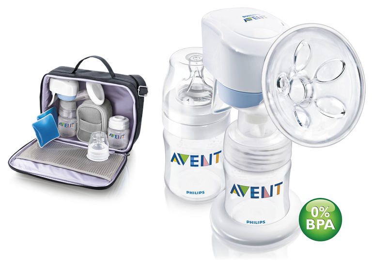 Электронный молокоотсос Philips AVENT в наборе "Деловая ма