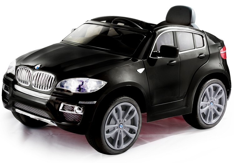 Детский электромобиль BMW X6 JJ 258 -7км/ч, 2 мотора, ЧЕРНЫЙ