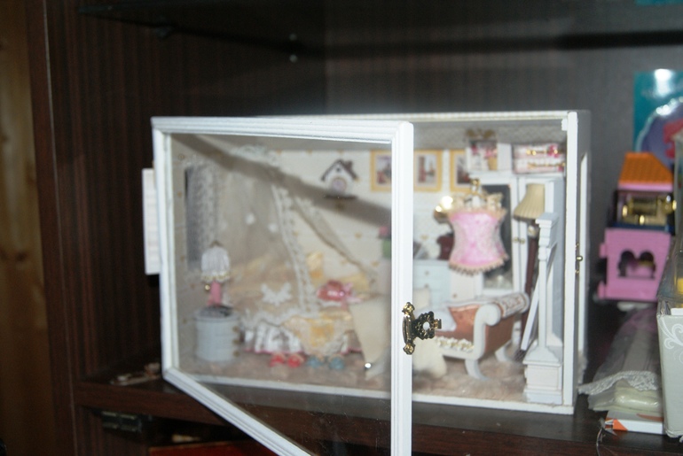 Еще одна комната готова! Room box 1:24. Сувенир. Светильник. Ночник. Кукольный домик в миниатюре.3тыс.