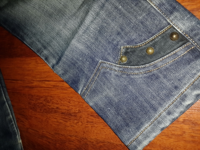 Отличные джинсовые капри