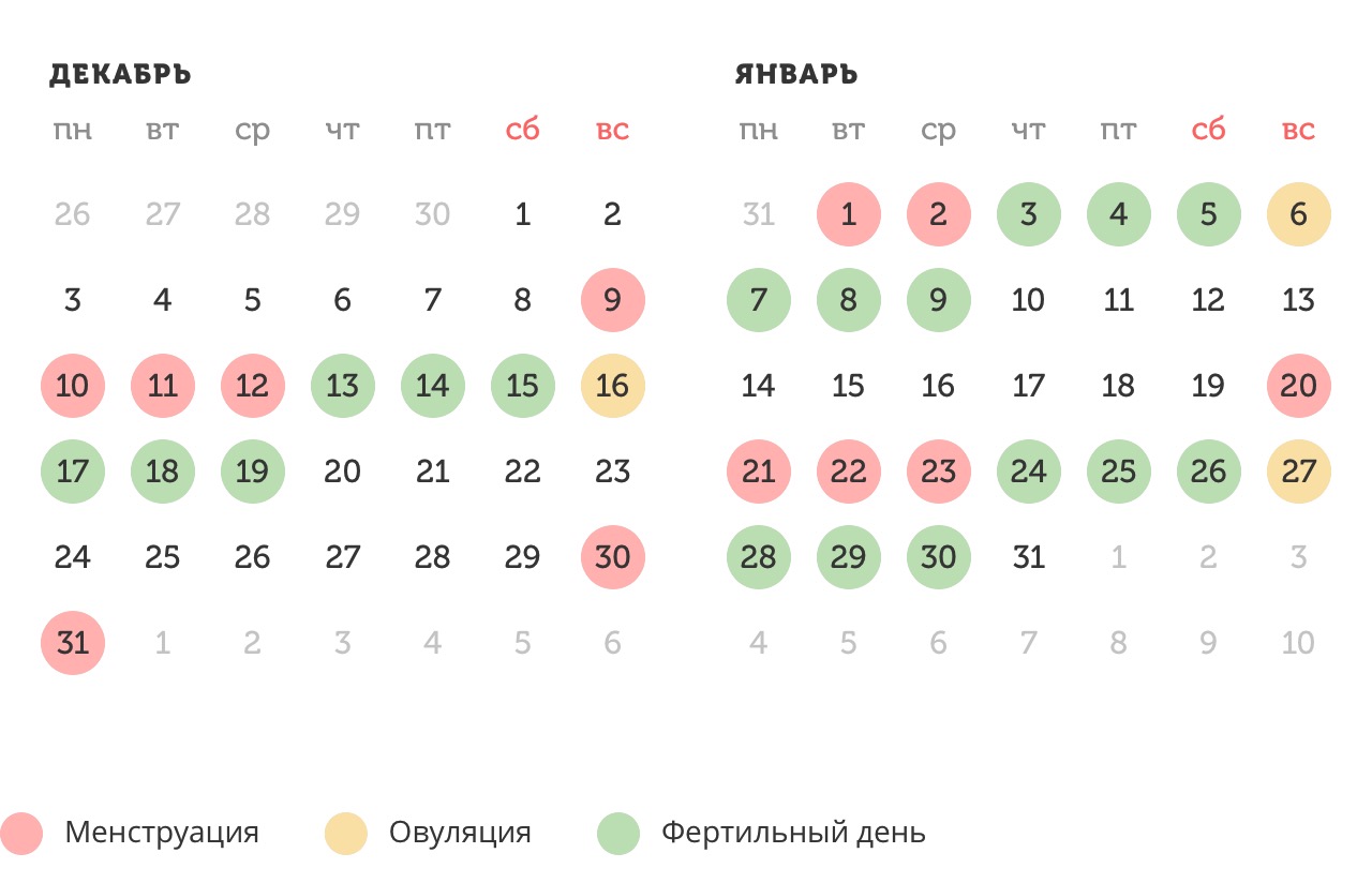 Калькулятор овуляции