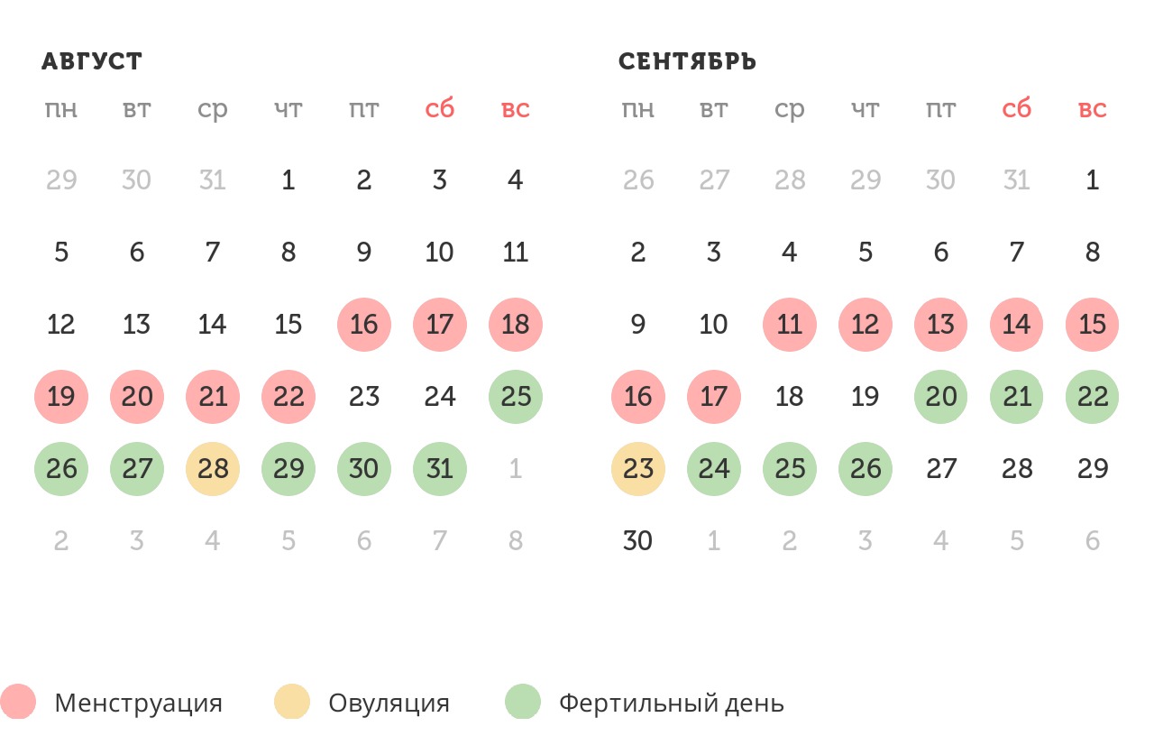 Калькулятор овуляции