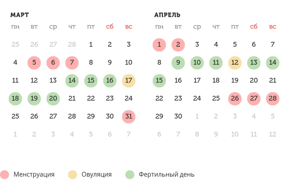 Калькулятор овуляции