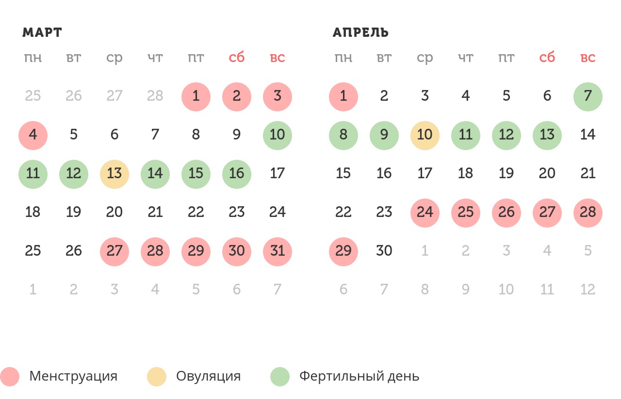 Калькулятор овуляции