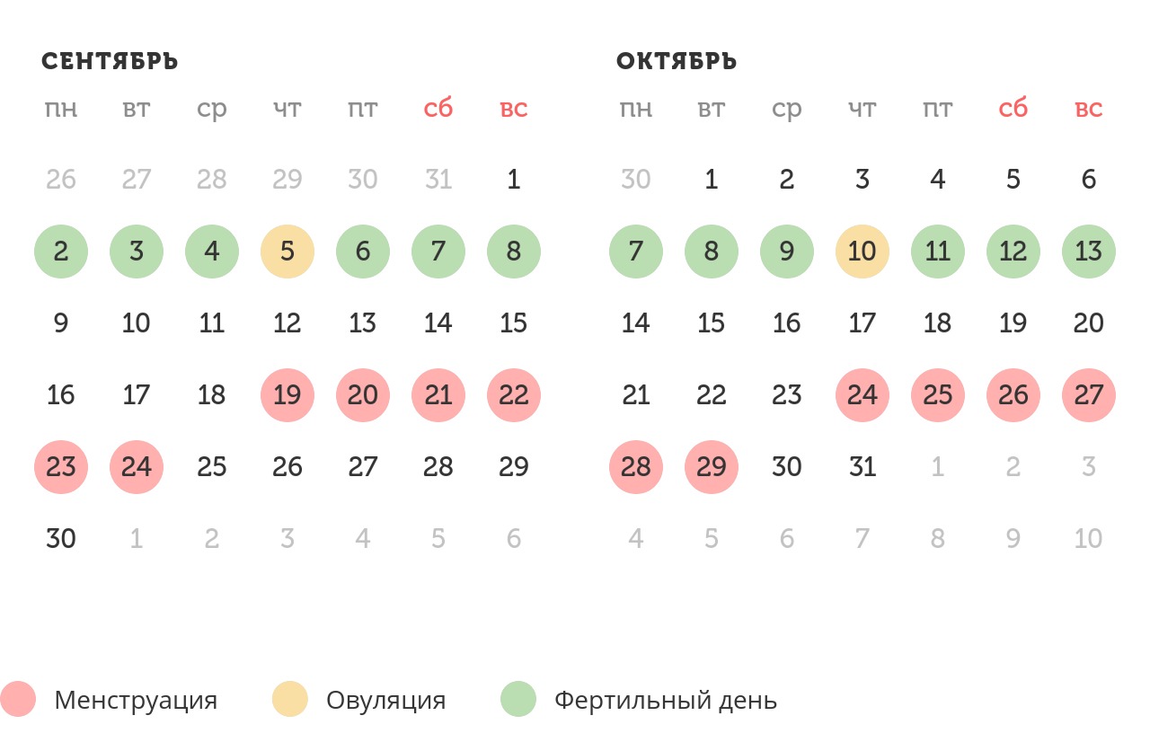 Калькулятор овуляции