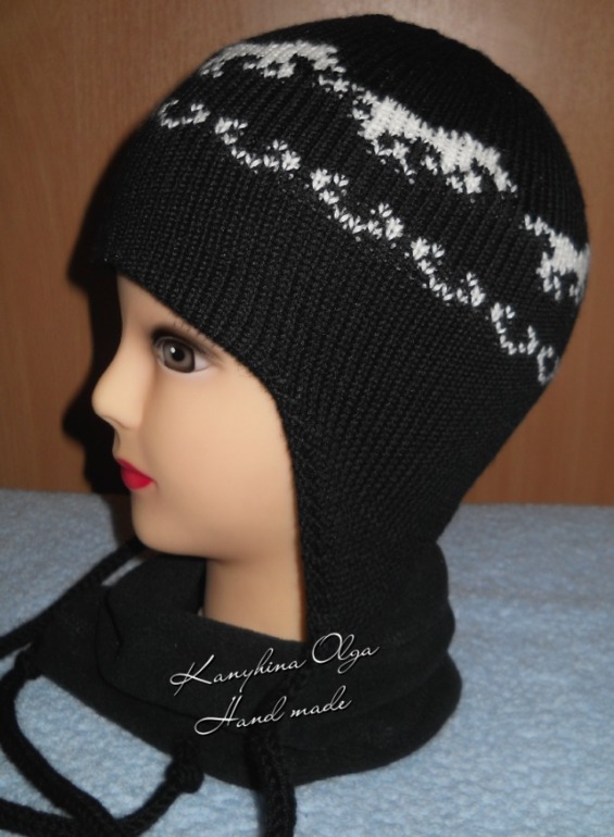 Шапочка для мальчика   "Счастливая лошадка"