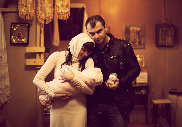 Кирочка и ангел-хранитель. Наши крестины.