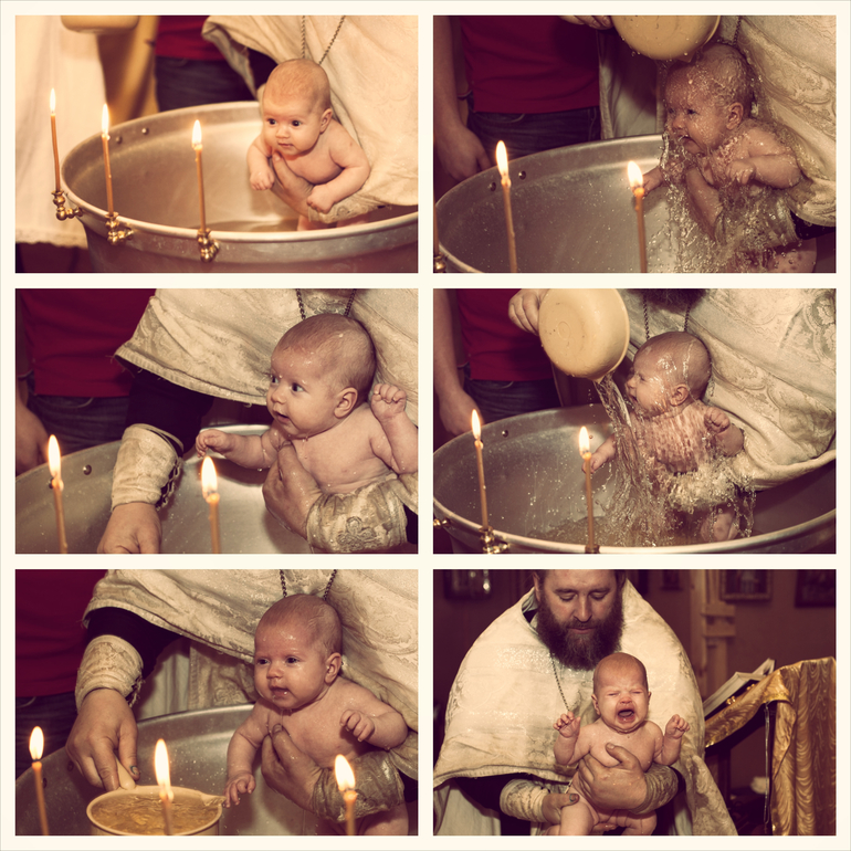 Кирочка и ангел-хранитель. Наши крестины.