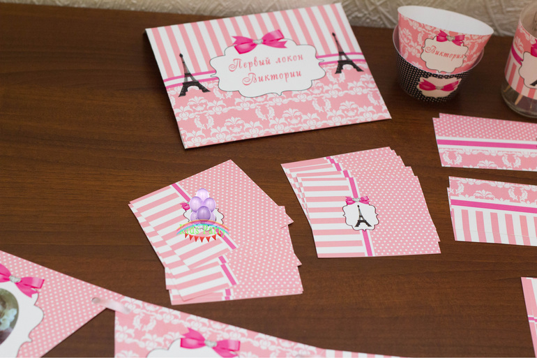 День рождения в стиле Париж, для малышки Виктории!