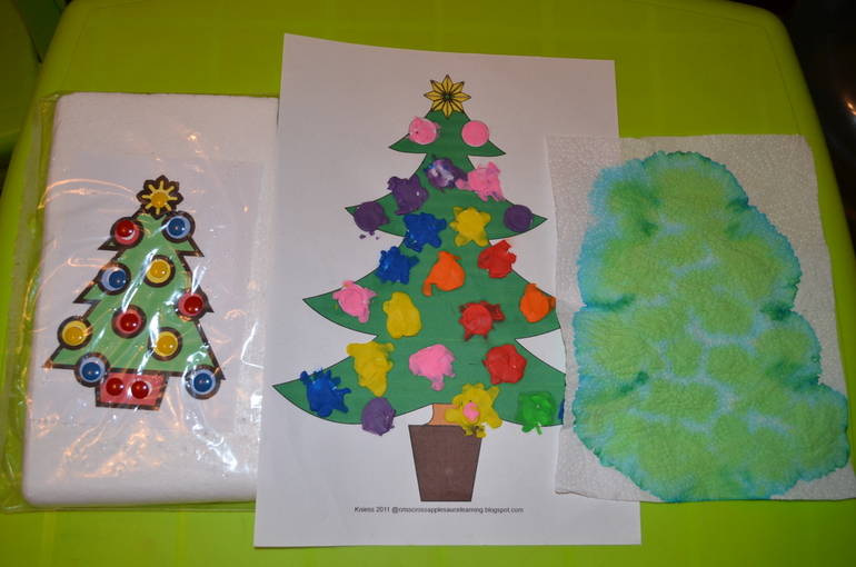 Предновогодние занимашки. Елки-иголки