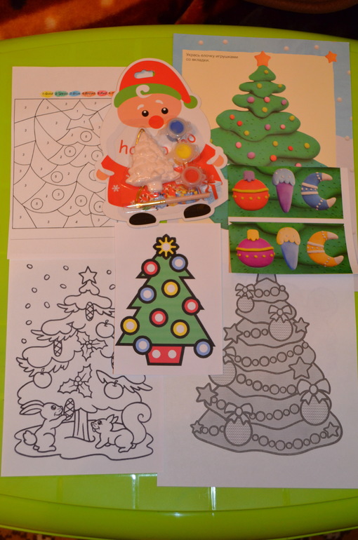 Предновогодние занимашки. Елки-иголки