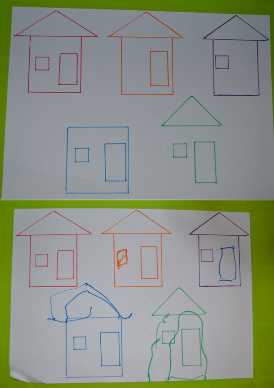 Задания с наклейками и фломастерами(и не только) или неделя на больничном без принтера :)