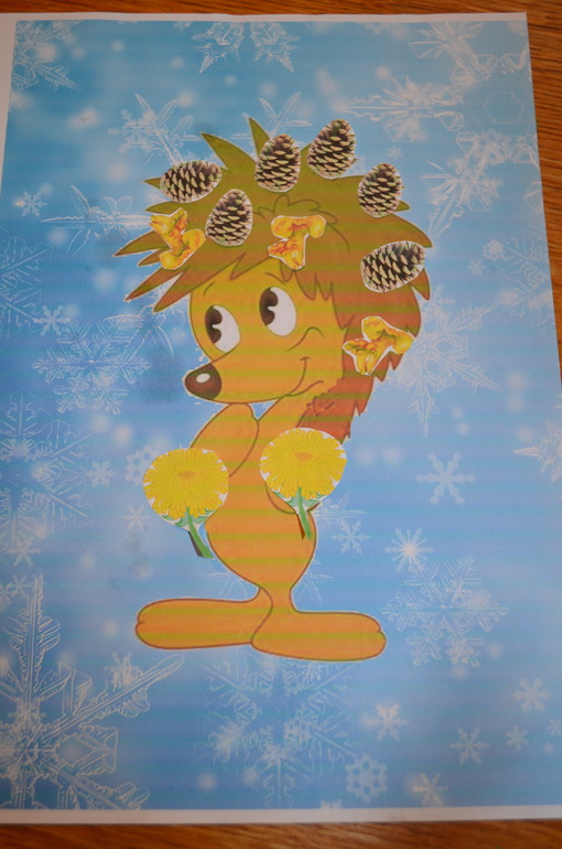 Предновогодние занимашки. Ежик и Белочка.