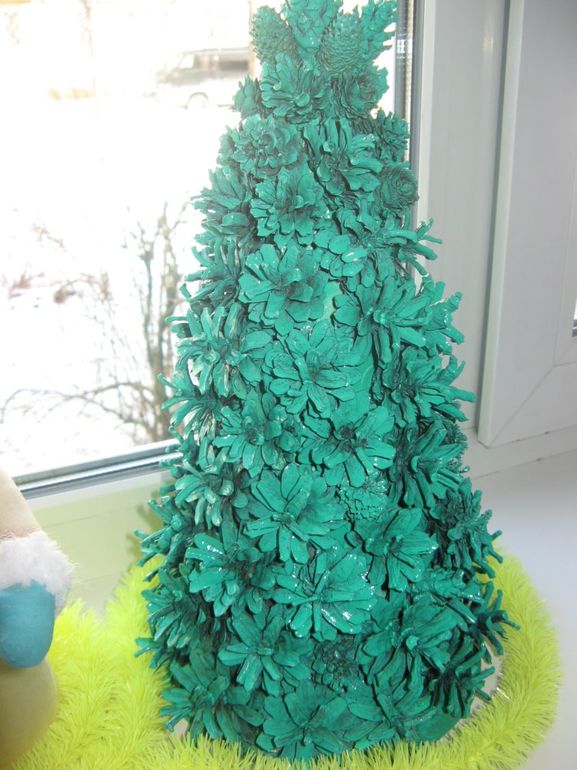 Кофейный снеговик и елочка в дет.сад