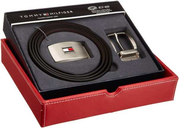 Мужской ремень в подарочной упаковке, Tommy Hilfiger - 2200 руб
