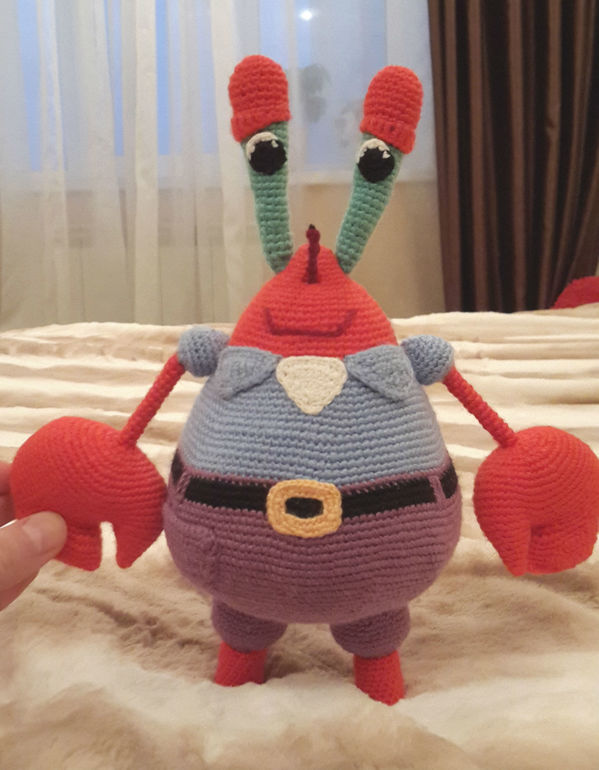 Все главные герои мультика Спонч Боб крючком!