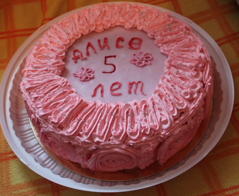 Розово-сиреневые тортики