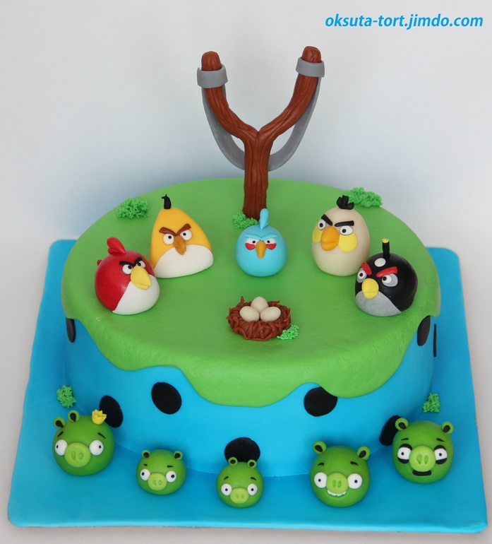 Очередной торт "Энгри Бёрдс"