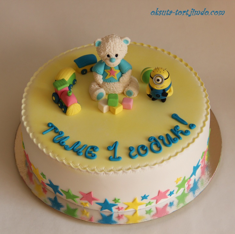 Торт с Мишкой