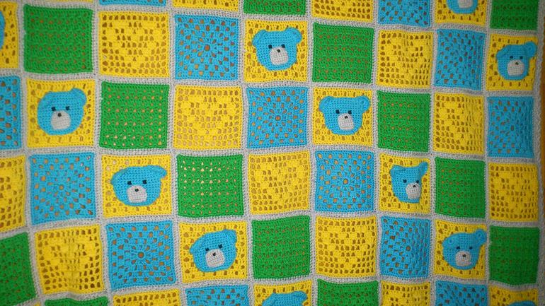 Плед с медвежатами