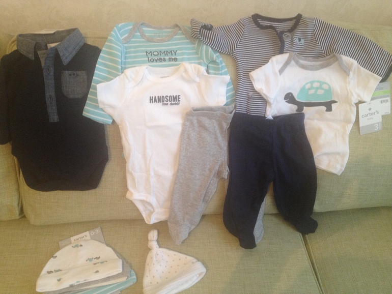 Ну вот я и получила вещички для сынули Carters, Next