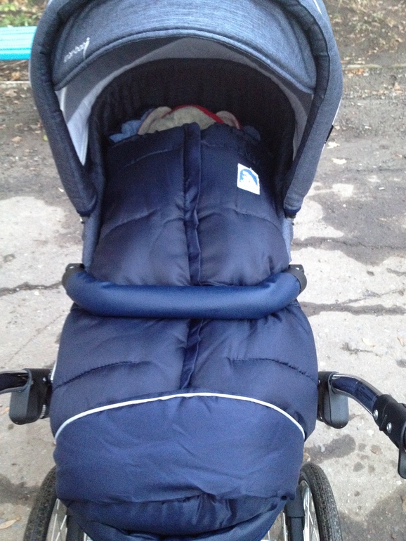 Наш  Зимний конверт для детей Heitmann Felle Eisbarchen, синий