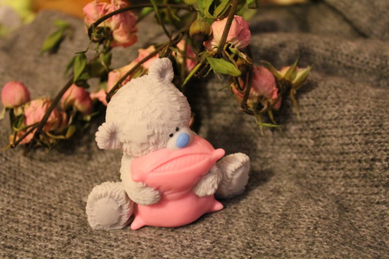 Мыло ручной работы мишки тедди