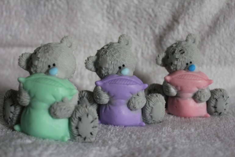 Мыло ручной работы мишки тедди