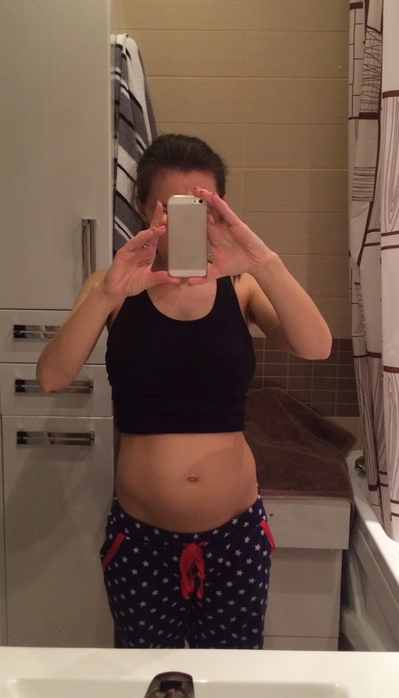 Животик в 15.3 )))