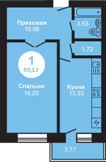 перепланировка однушки