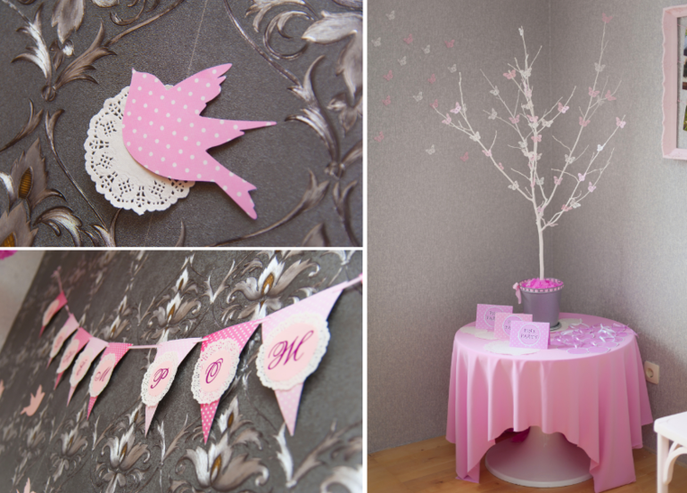 Делюсь первым опытом в оформлении Дня рождения дочки.Розовая вечеринка.