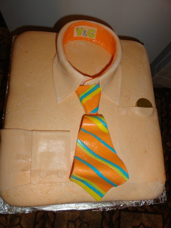 вот такую рубашенку слепила мужу на день рождения