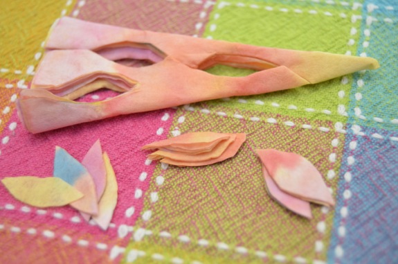 А дальше, ребята, урок листопада! Скульптура дерева