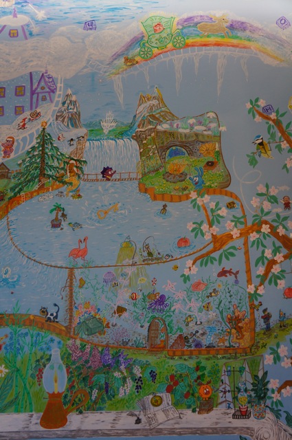 Стена в детской комнате