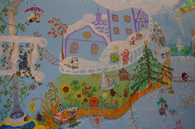 Стена в детской комнате