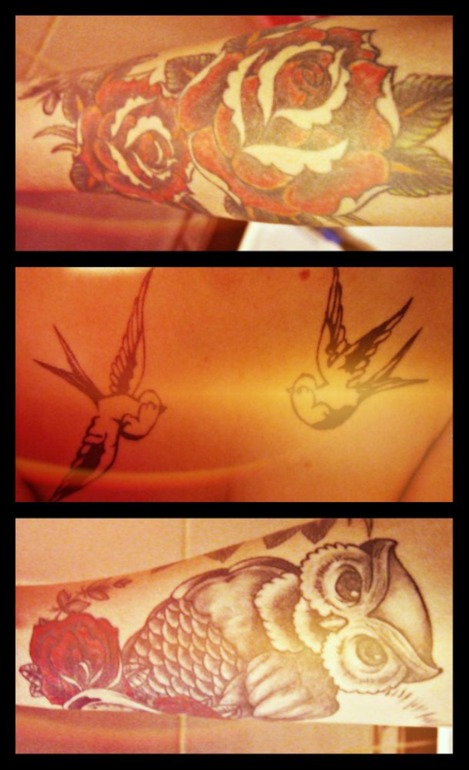 Выложу и я свои татушечки)))