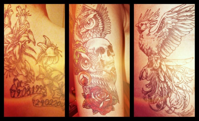 Выложу и я свои татушечки)))