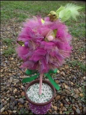 Топиарий из органзы