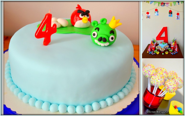 Мой второй мастичный тортик на день рождения сынули