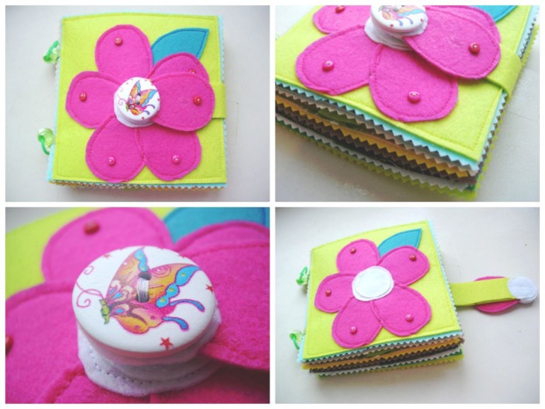 Развивающая книжка из фетра. Насекомые.