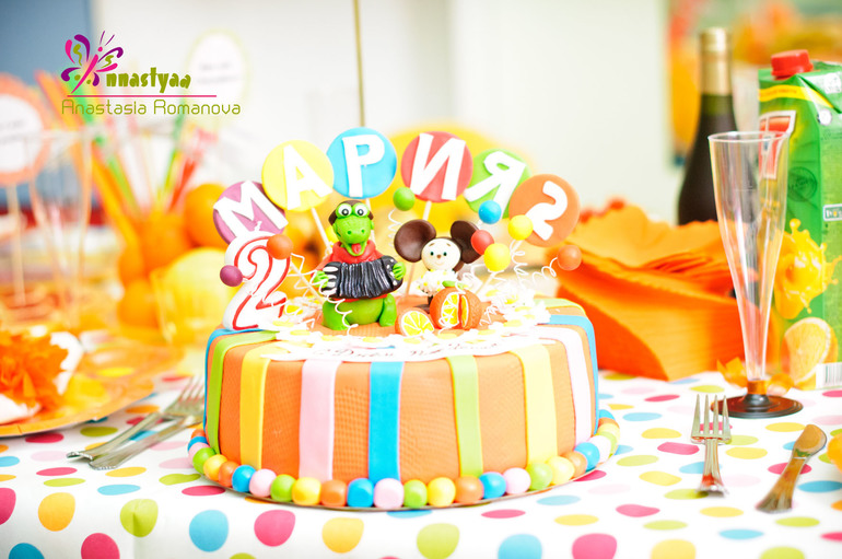 Апельсиновый день рождения или в гостях у Чебурашки!