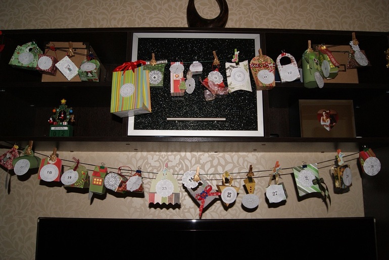 Наш первый Адвент -Календарь. Новогодние праздники начались!