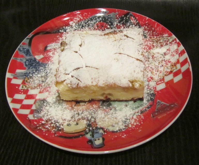 Творожная запеканка с бананом