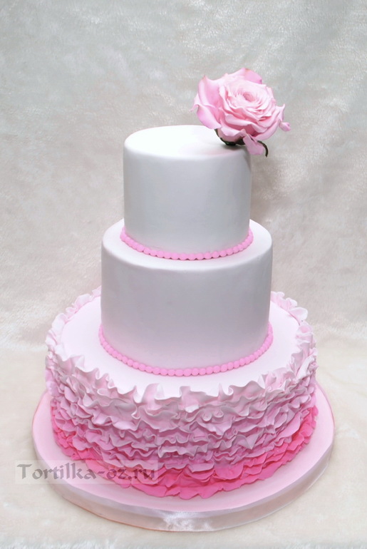 Торт Свадебный с Розой