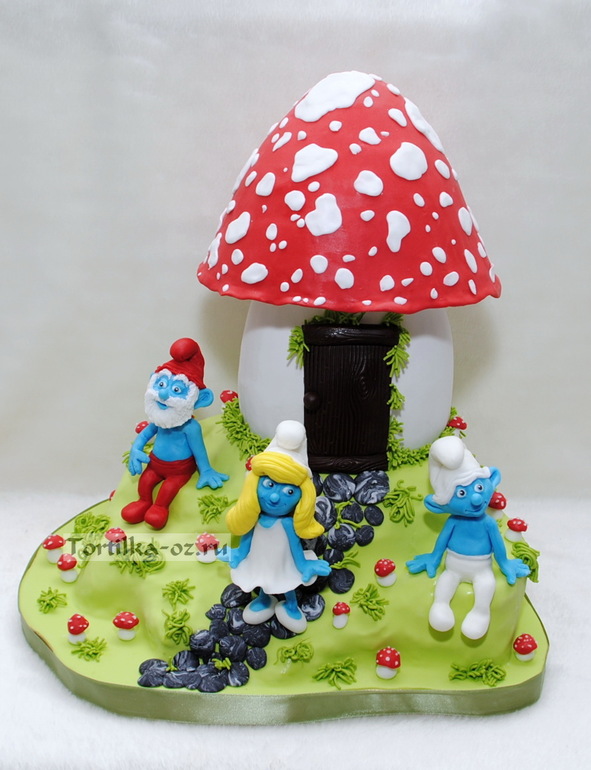 Торт Смурфики