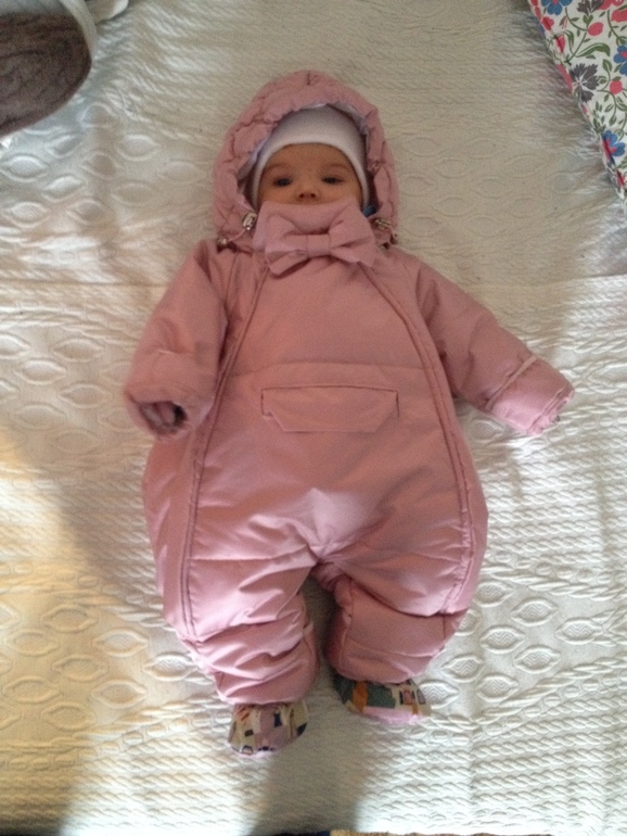 Мой пeрвый комбинeзон для дочки.