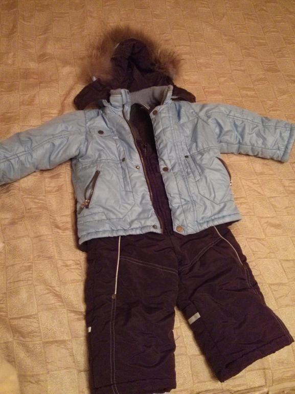 Зимний комбинезон для мальчика 80-86 см