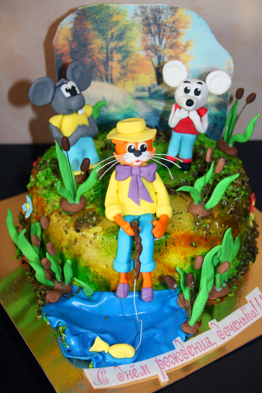 Торт Кот Леопольд и Ко