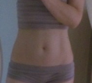 Мой живот рано утром....